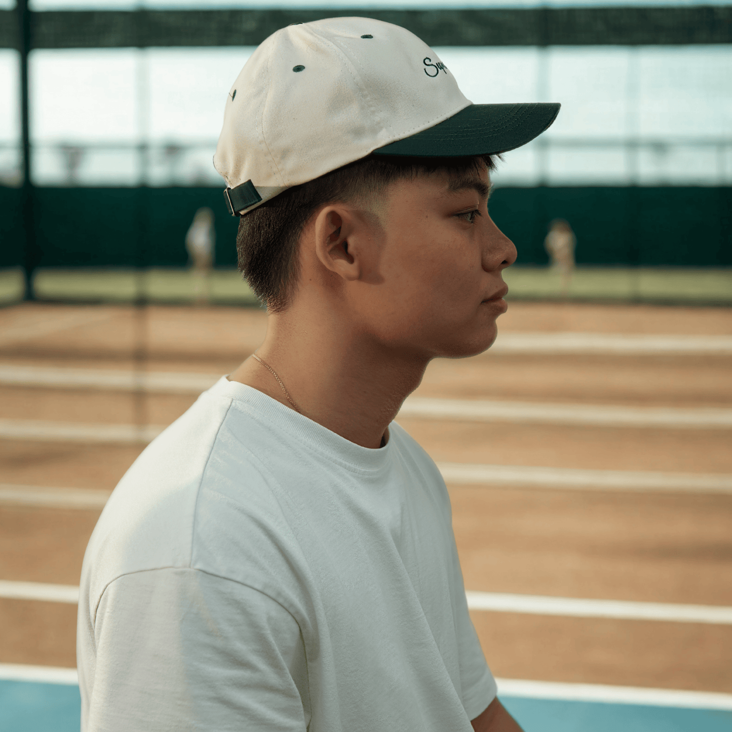 Duotone Green-Beige Cap