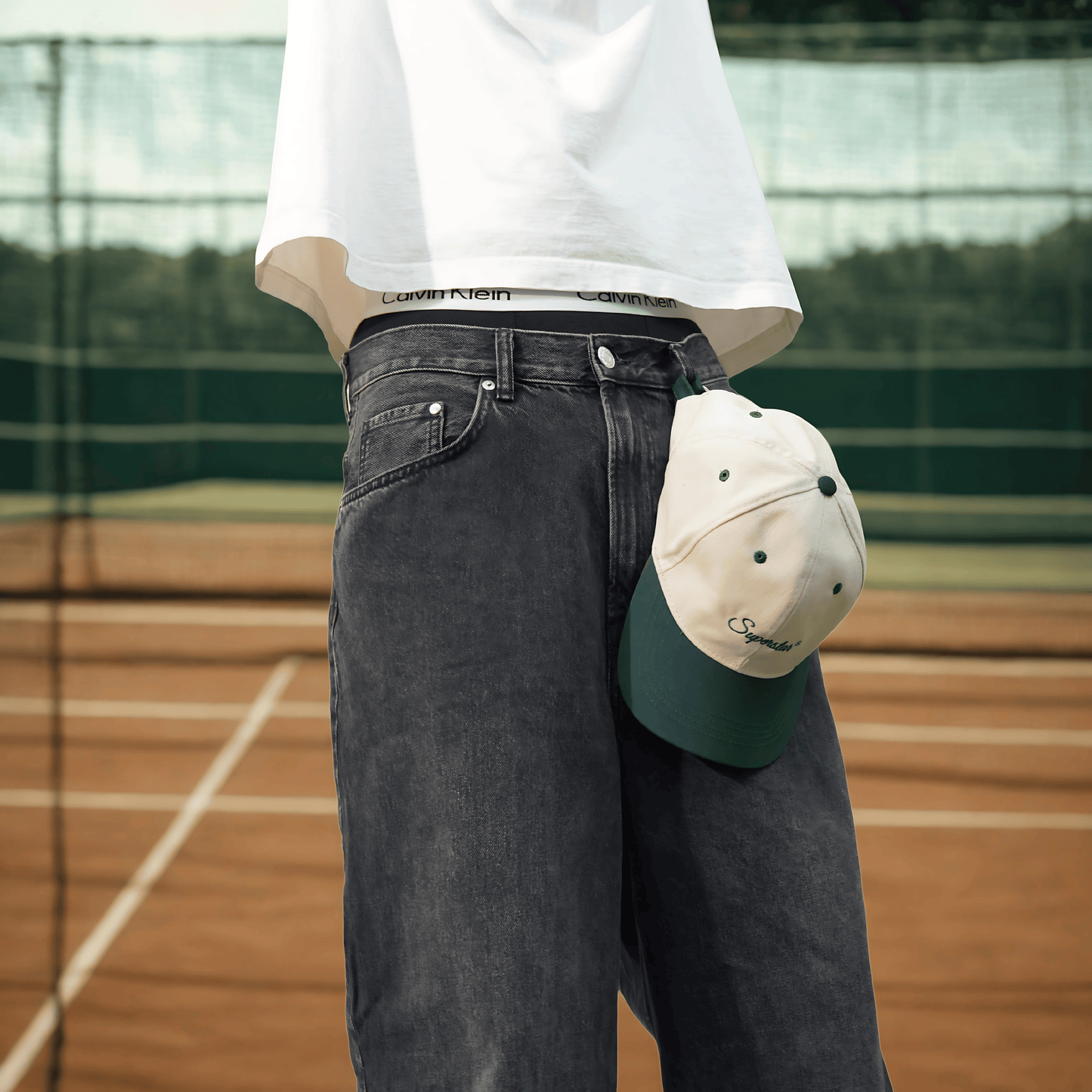 Duotone Green-Beige Cap