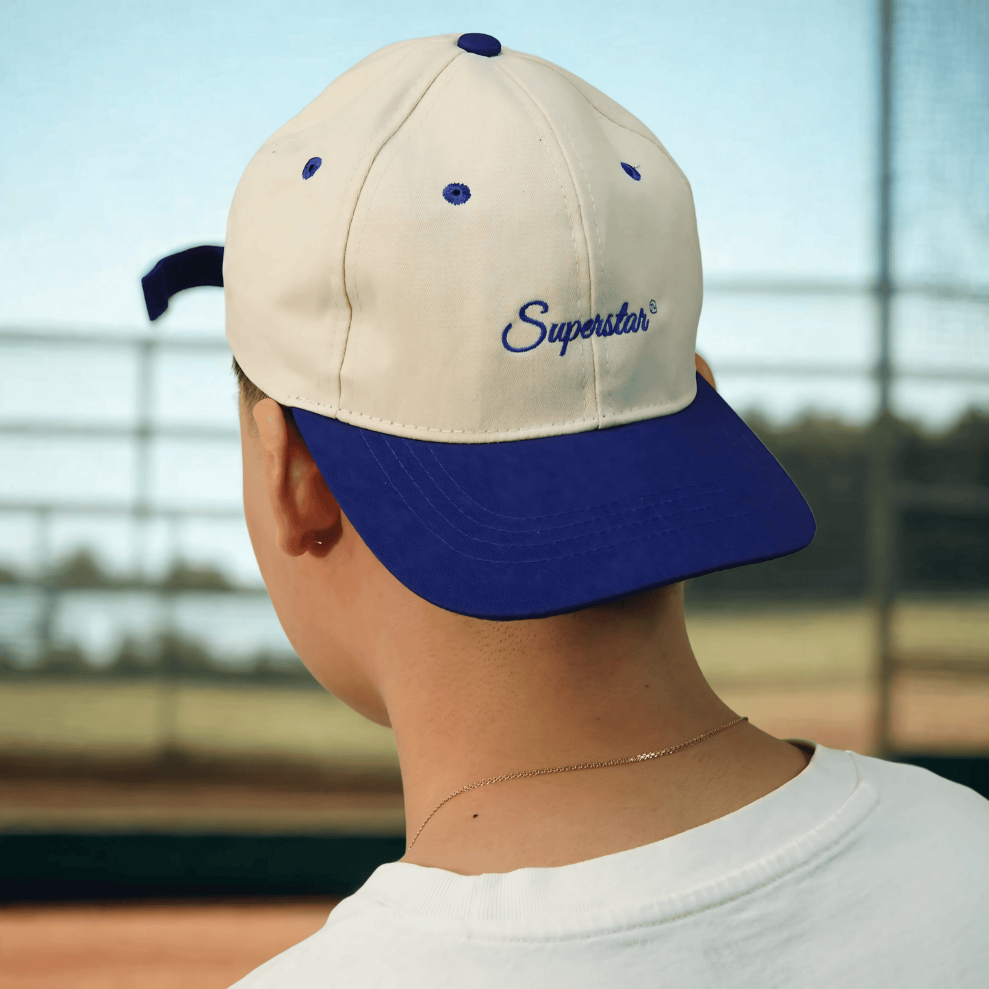 Duotone Blue-Beige Cap