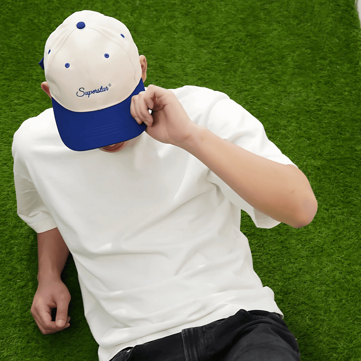Duotone Blue-Beige Cap