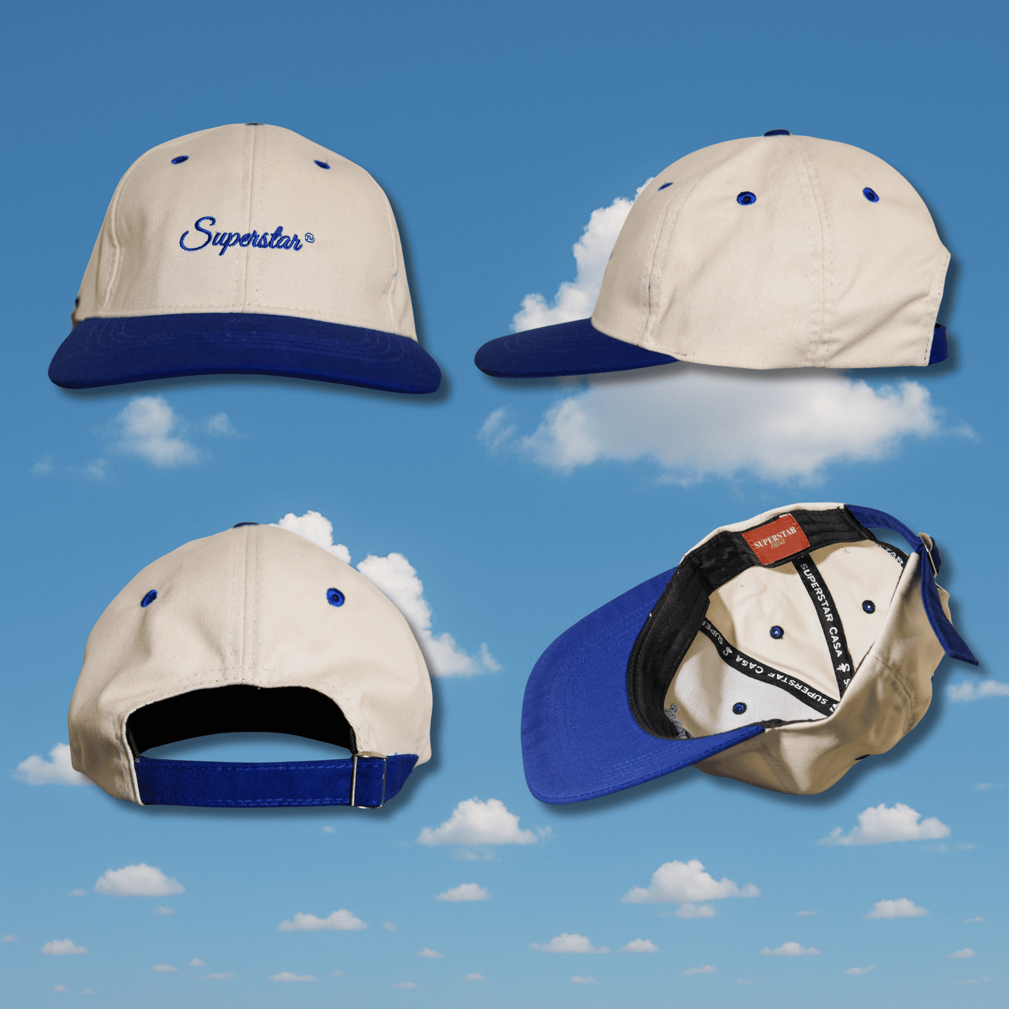 Duotone Blue-Beige Cap