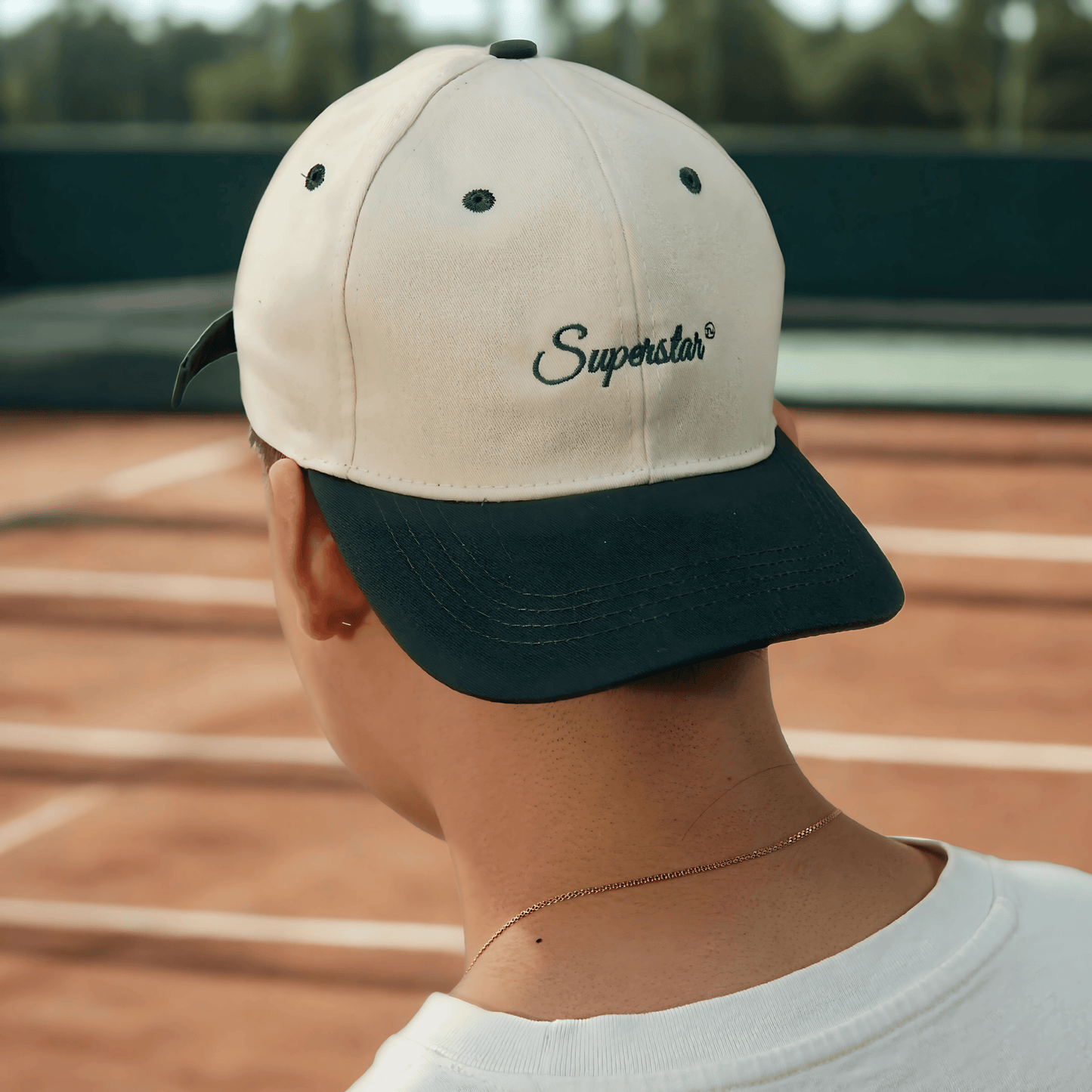 Duotone Green-Beige Cap