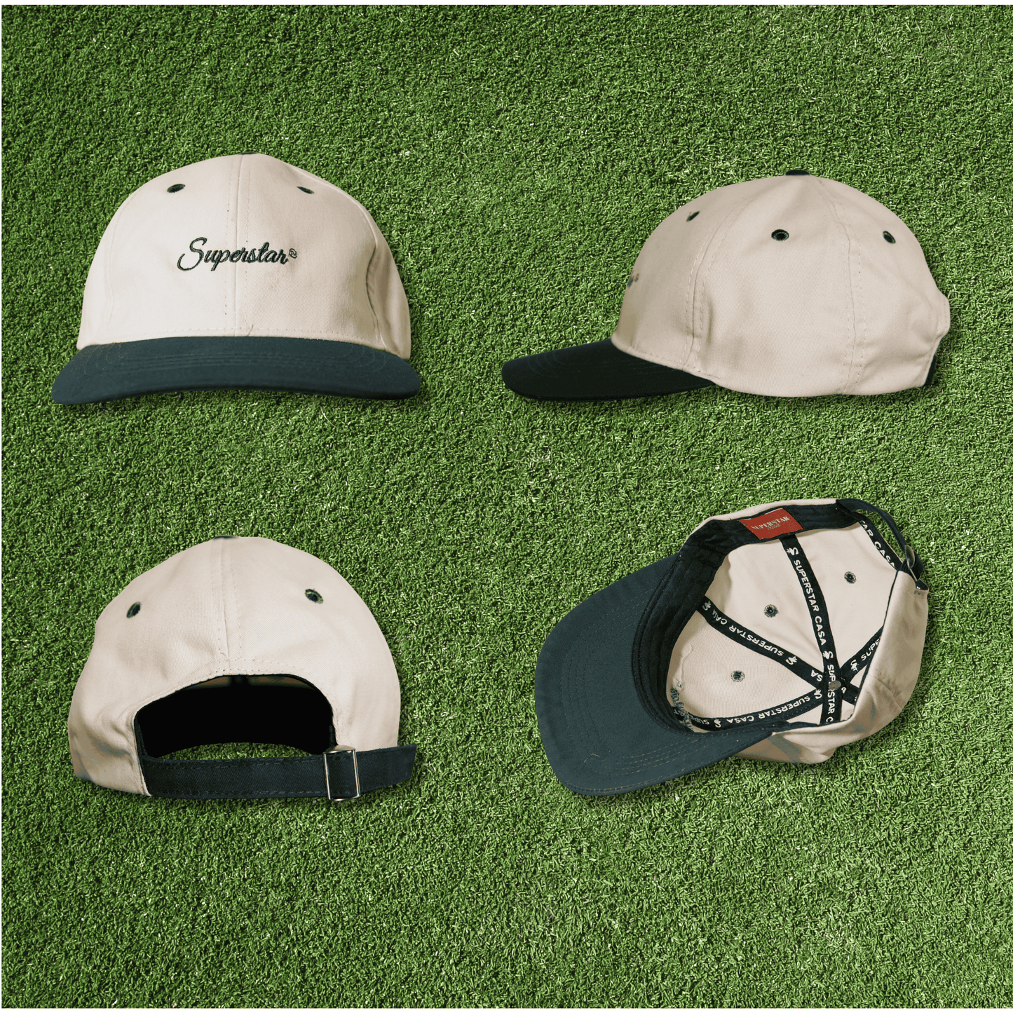 Duotone Green-Beige Cap